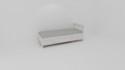 Zvýšené lůžko s úložným prostorem LOTA - jen osobní odběr