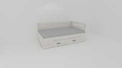 Zvýšené fran.lůžko FABIE š.140, roh.prov. s 1úl.prost,UNIVERZÁLNÍ L/P-z letáku  2019 - jen osobní odběr