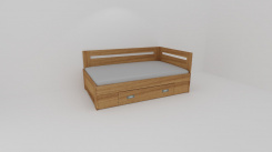 Zvýšené fran.lůžko FABIE š.140, roh.prov. s 1úl.prost,UNIVERZÁLNÍ L/P-z letáku 2019 - jen osobní odběr