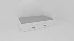 Zvýšené fran.lůžko FABIE š.140, se 2úl.prostory, 1zvýš.čelo - z letáku  2019 - jen osobní odběr