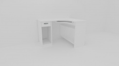 PC stolek rohový LUKY, levý - jen osobní odběr