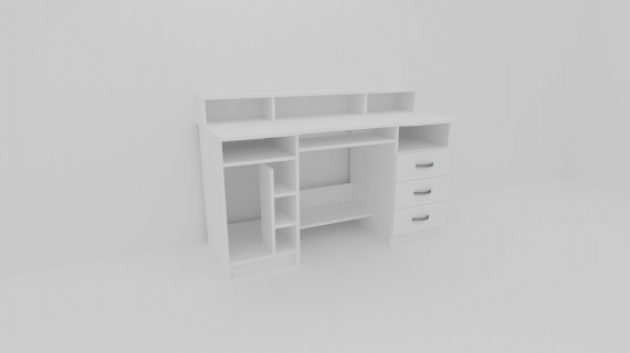 Pc a psací stůl WEST, pravý - jen osobní odběr