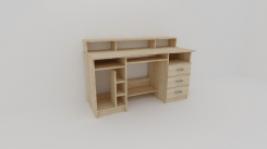 Pc a psací stůl WEST, pravý - jen osobní odběr