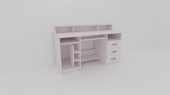 Pc a psací stůl WEST, pravý - jen osobní odběr