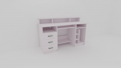 Pc a psací stůl WEST, levý - jen osobní odběr