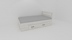 Zvýšené fran.lůžko FABIE š.120, se 2úl.prostory, 1zvýš.čelo - z letáku  2019 - jen osobní odběr