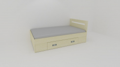 Zvýšené fran.lůžko FABIE š.120, se 2úl.prostory, 1zvýš.čelo - z letáku  2019 - jen osobní odběr