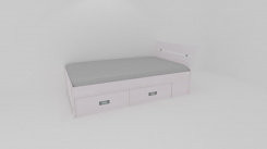 Zvýšené fran.lůžko AMÉLIE š.120 se 4úl.prostory, 1zvýš.čelo - z letáku  2019 - jen osobní odběr