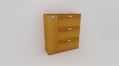 Předsíň.st.TRIANGL - č. 2 - botník - š.110 v.120 hl.35 - jen osobní odběr