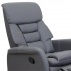 Relaxační křeslo, šedá ekokůže, KOMFY