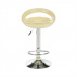 Barová židle, béžová / chrom, Dongo NOVE