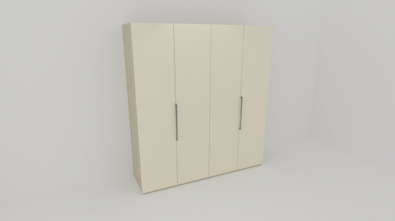 Příplatek na 1 dveře na skř.GRANDE 200cm - Krémová lesk 514 - jen osobní odběr