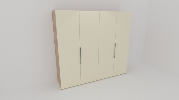 Příplatek na 1 dveře na skř.GRANDE 240cm - Krémová lesk 514 - jen osobní odběr