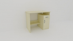 Psací stůl DELTA, pravý - jen osobní odběr