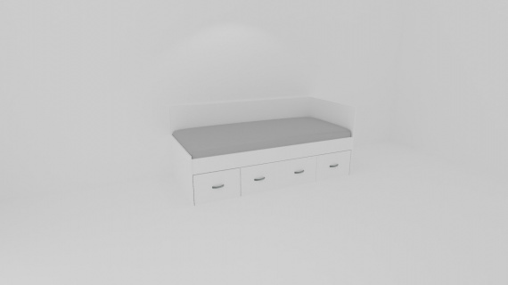 Lůžko Nemo, se 2 zvýš.čely - UNIVERZÁLNÍ L/P 2019 /vč. laťkového roštu - jen osobní odběr